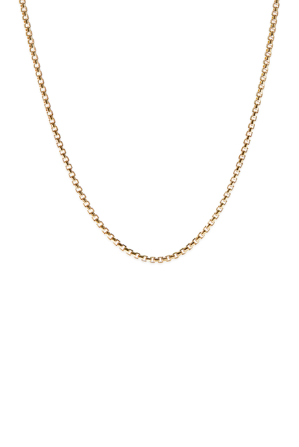 Hollow Box Chain Necklace